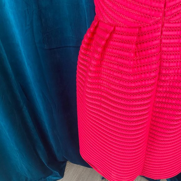 Halogen Sleeveless  Fit & Flare Dress Hot Pink - Picture 4 of 13